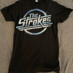 vintage small the strokes t shirt black
